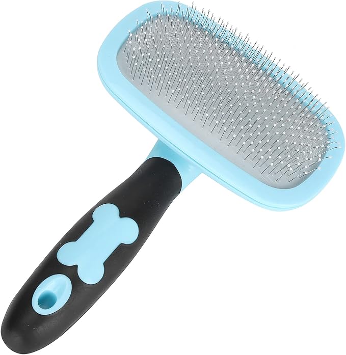 ZJchao Cat Hair Brush, Dog Brush Cat Brushes for Indoor 360 Degree Rotation Deshedding Dog Hair Removal Comb Pet Grooming Tool for Pets with Long or Short (with a Little Blue)