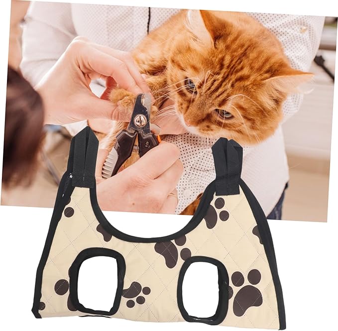 Cat Grooming Hammock for Nail Trimming Pet Sling for Cats and Dogs Breathable Oxford Reusable Grooming Assistant Strong Support for Easy Bathing and Beauty Random Style