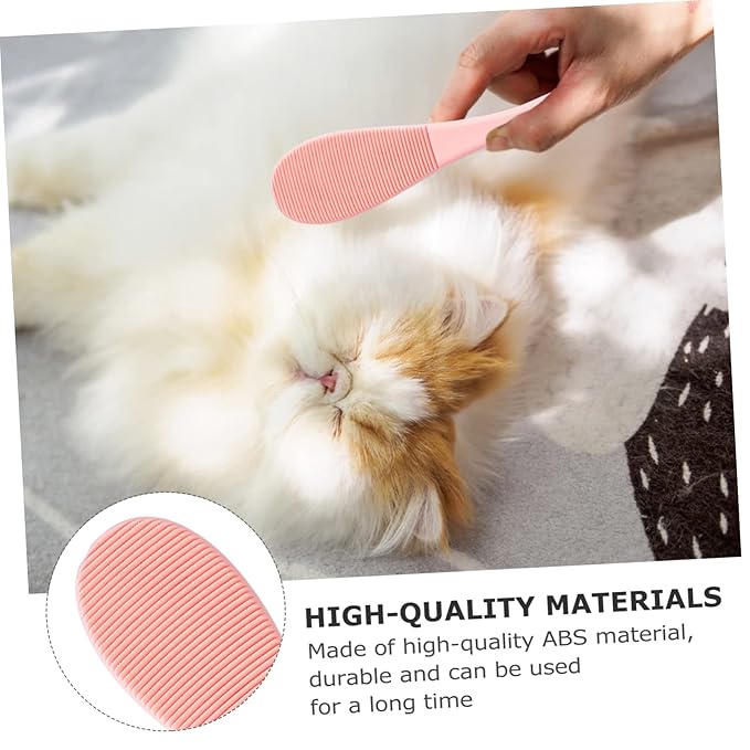 Kisangel 2Pcs Cat Massage Comb Lightweight Cat Grooming Brushes with Tongue Texture Durable Slicker Brush for Shedding and Dandruff Removal for Home