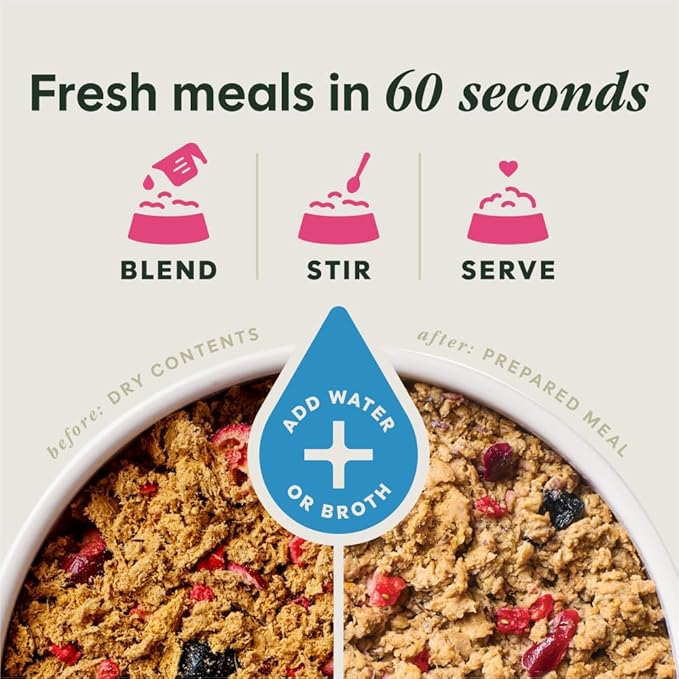 Instinct FreshDried Meal Blends, Freeze Dried Dog Food, Grain Free - Beef & Wild Berries Blend, 23 oz. Bag