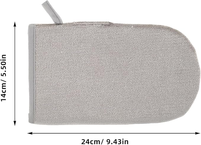 BESPORTBLE 2pcs Electrostatic Pet Hair Removal Glove Double-Sided Grooming Mitt for Dogs Cats Efficient Static Hair Remover for Furniture Clothes Carpets Car Seats Comfortable Wearable Design