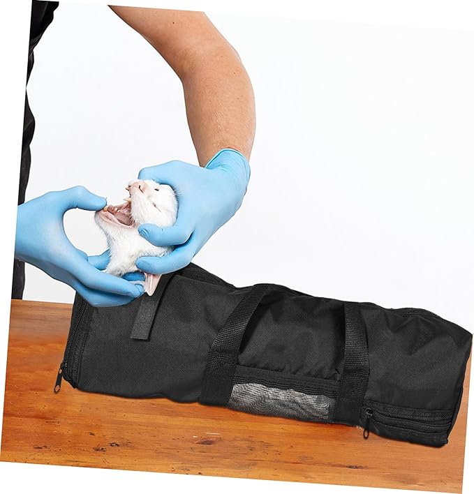 BESPORTBLE Cat Bath Bag Pet Grooming Carrier Nail Trimming Bag Mesh Design Secure Zipper Robust Oxford