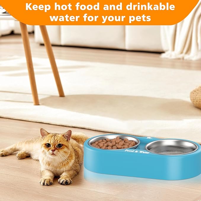 Outdoor Heated Dog & Cat Bowl - Smart Thermal-Dish for Pets, Provides Drinkable Water & Food in Winter (116 OZ)