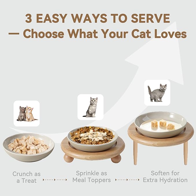 Freeze-Dried Wild-Caught Salmon Cat Treats for Skin & Coat Health, Single Ingredient High-Value Reward Snack for Cats, Grain & Gluten Free, 4 oz