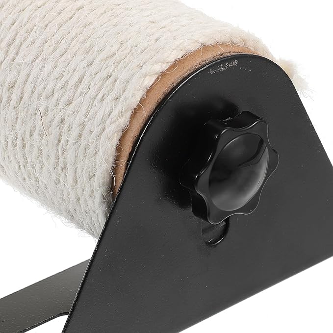 PRETYZOOM Wall Mounted Cat Scratcher Post with Sisal Rope, 7x40cm Vertical Kitten Scratching Pole for Cage Cats, Indoor Climbing and Daily Use Scratch Pad