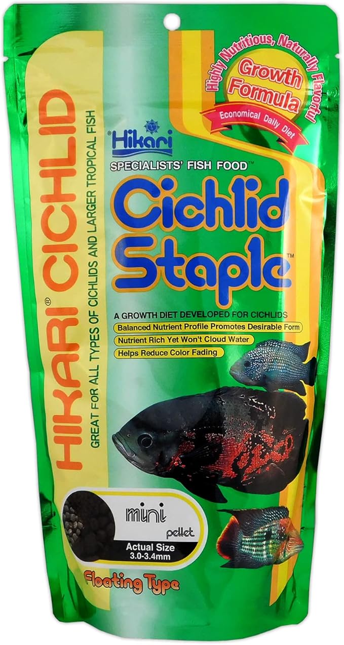 Hikari 2-Ounce Cichlid Staple Floating Pellets For Pets, Mini