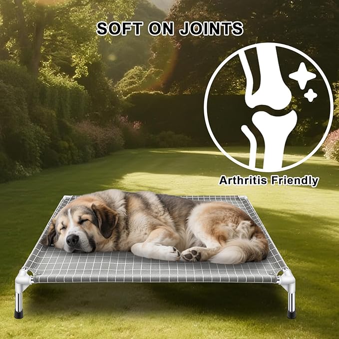 Elevated Dog Bed Pet Cot - Dog Cots Beds for | Detachable Raised Cat Dog Pet Bed, XL