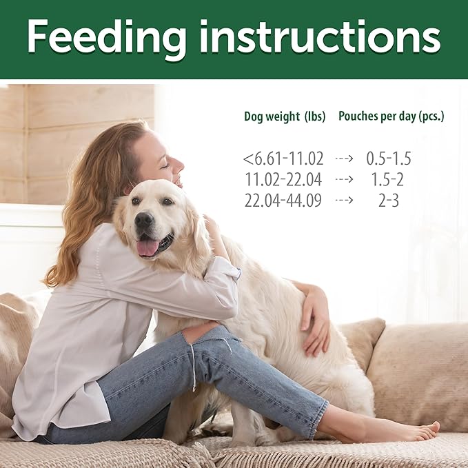 Nature's Protection Wet Dog Food - Soft Topper for Dry Food for Small & Large Breed Dogs with Light Fur, 24-Pack (Superior Care - Tuna & Sea Bass, 2.46-oz Pouches)