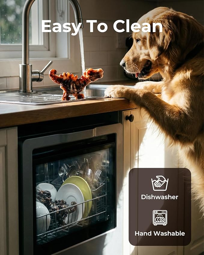 2 Pack Indestructible Dog Toys for Aggressive Chewers: Ultra-Dense Nylon, Bacon Flavor Chew Bones, Heavy Duty Tough Toys for Large Dogs