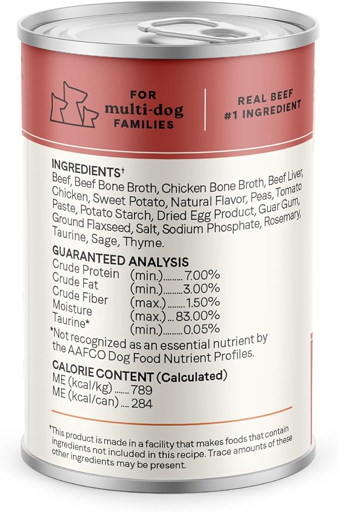 Canidae All Life Stages Wet Dog Food, Chunky Stew Toppers, Beef & Vegetable Recipe, 12.7 oz. (Case of 6)