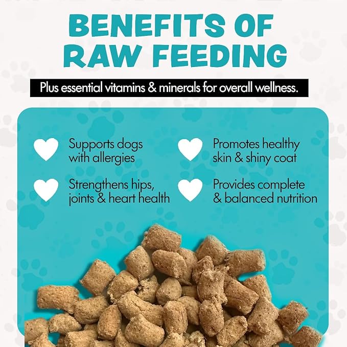 Freeze Dried Dog Food for Small & Large Breeds Dogs, 6 Oz Beef Dog Food Toppers for Picky Eatres, Made in USA - Grain Free & All Natural Freeze Dried Dog Treats Made with 96% Meat Organs