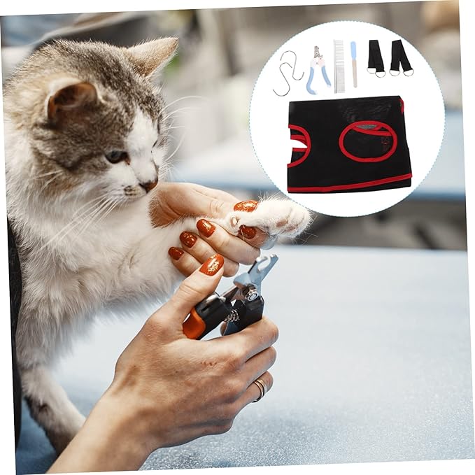 1set Pet Grooming Hammock for Cats Dogs Hanging for Nail Trimming Grooming Breathable Stable Sling for Pets