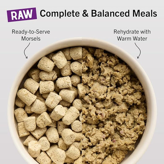 Stella & Chewy's Freeze-Dried Raw Cat Dinner Morsels - Premium Rabbit Recipe with 98% Responsibly-Sourced Meat & Organs - Natural Grain-Free Cat & Kitten Food - Made in USA - 18oz