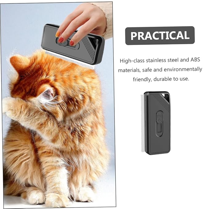 Milisten Dog Cat Hair Grooming Comb Comfortable Handle Daily Pet Supplies for Hair Removal