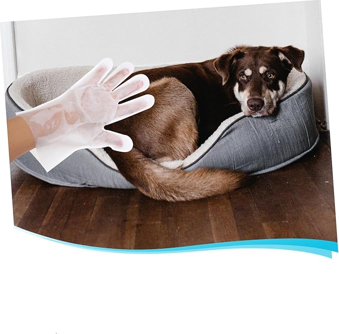 PET Grooming Gloves Wash and Dog Cleaning Mitts 6 Pcs Bathing Gloves for Easy PET Massage and Grooming Supplies
