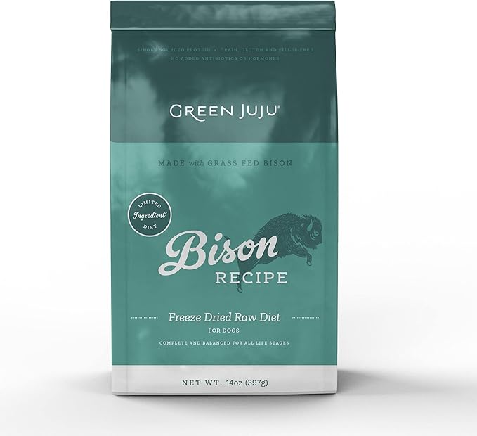 Green Juju Freeze-Dried Raw Diet Bison Dog Food