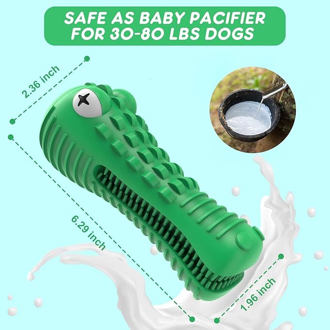 Dog Toys for Aggressive Chewers Large Medium Breed, Indestructible Dog Toothbrush Chew Toys, Squeaky Interactive Tough Extremely Durable, Dogs Toys to Keep Them Busy