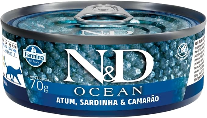 Farmina, N&D Cat Sea Bass Sardine & Shrimp, 2.8 Ounce