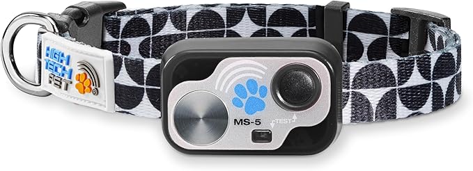 MS-5 Automatic Pet Door Collar, Genuine High Tech Pet Brand Dog Collar for Power Pet Doors - Designer Series, Waterproof, Battery Included (Modern, Dog)