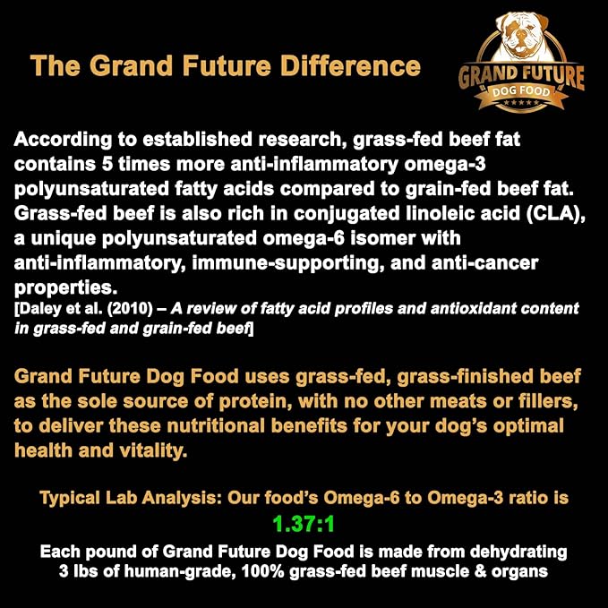 Air-Dried Dog Food - Human-Grade Grass-Fed Beef, Safe Raw Alternative, High Protein, Grain-Free, No Fillers, Complete & Balanced for All Life Stages, Made in USA (2 lb Bag)