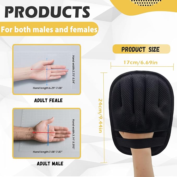 Pet Hair Removal Glove, Upgraded Five-Finger Electrostatic Magic Brush Pet Hair Remover, Reusable Cat & Dog Hair Remover for Couch, Furniture (2PCS)