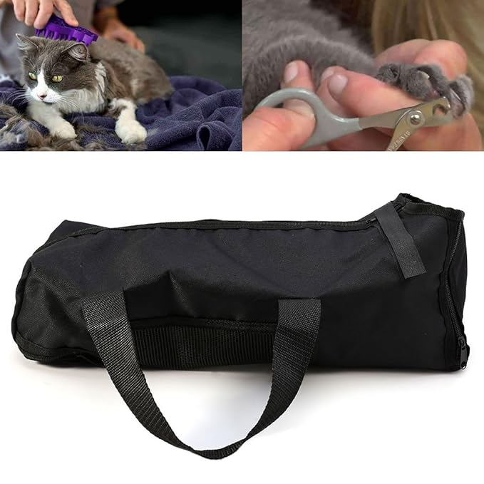 SOFEA Cat Grooming Comb Grooming Comb Grooming CombPet Cat Grooming Bag Cat Bathing Restraint Bag Claw Nail Trimming Examing Bag
