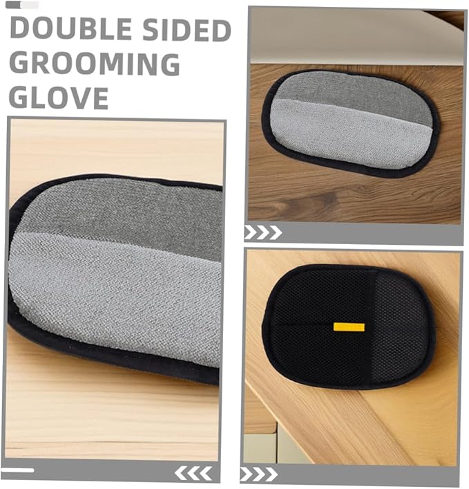 DECHOUS 4Pcs Double Sided Pet for Efficient Grooming Cat Dog Shedding Tool Versatile Cleaning Mitts for Furniture Clothes