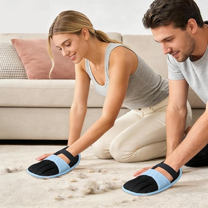 Hair Removal Tool, Pet Grooming Glove, 24x18x2cm, Cat Hair Tool, Pet Strands Remover, Electrostatic Five-Finger, for Couch, Carpet, Clothes