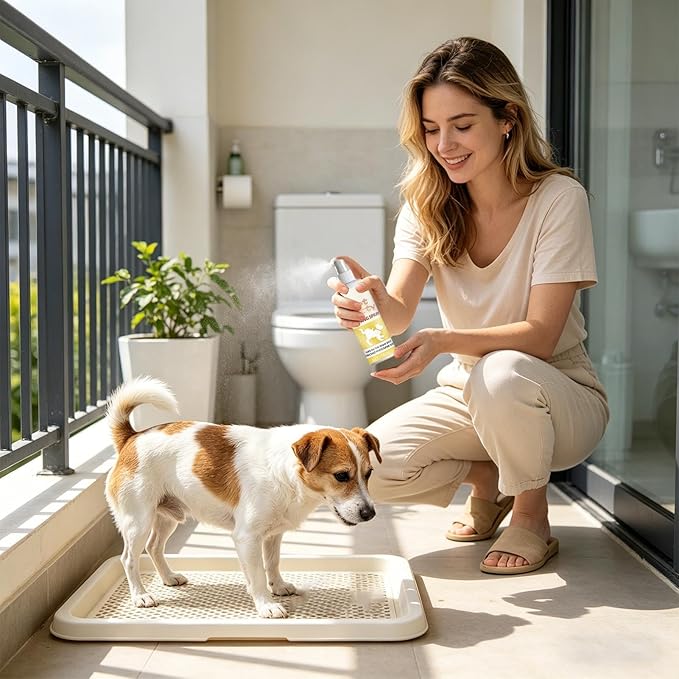 Dog Training Spray – 100ml Fast Action Supplies for Pets, Training Spray for Dogs that Urinate and Defeque | Indoor Home Apartment Patio Garden Lawn Bathroom