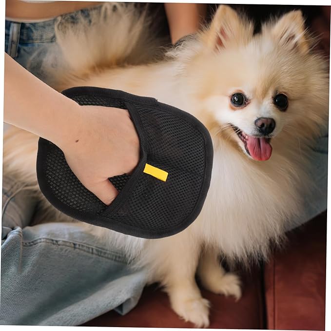 ERINGOGO 2pcs Dual Sided Cat Grooming Glove Brush Ergonomic Pet Hair Removal Tool for Cats Dogs Reusable Cleaning Mitt for Efficient Hair Deshedding for Home Use