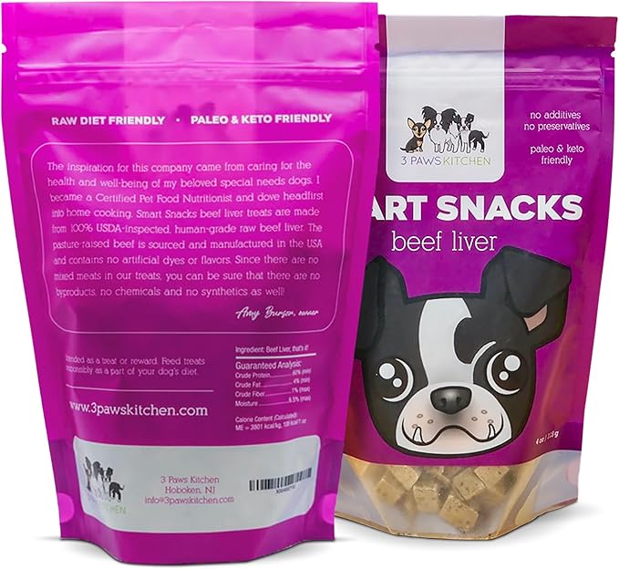 Freeze Dried Beef Liver Treats for Dogs - Healthy, High Protein Dog Snacks - Single Ingredient Liver Treats for Training & Rewards - Made in USA - Premium Freeze Dried Dog Treats