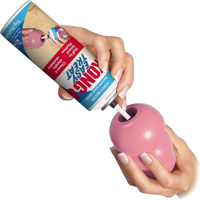 KONG Easy Treat Dog Paste 3-Pack – Mess-Free Stuffing Toys, Training & Reward Treats, Made in USA, Highly Digestible, No Refrigeration Needed (Puppy)