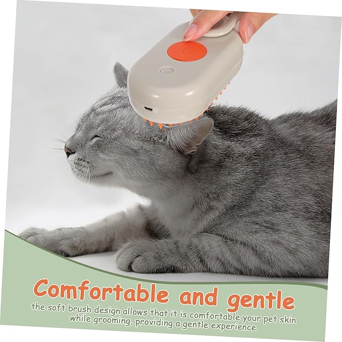 Milisten PET Grooming Brush for Shedding Dog and Cat Deshedding Tool with Long Bristles Self-Cleaning Comb for Long-Haired Pets Efficient Hair Removal and Bathing Supplies
