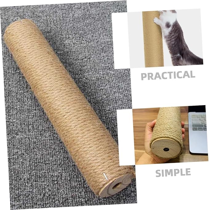 POPETPOP Replacement Rope for Cat Scratch Post Durable Wooden Climbing Frame Accessory