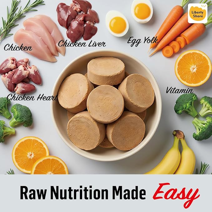 Freeze-Dried Raw Dinner Patties, Dog Food Topper and Mixer, High Protein, Grain-Free, Perfect for Picky Eaters (1.9oz/54g-1pack)