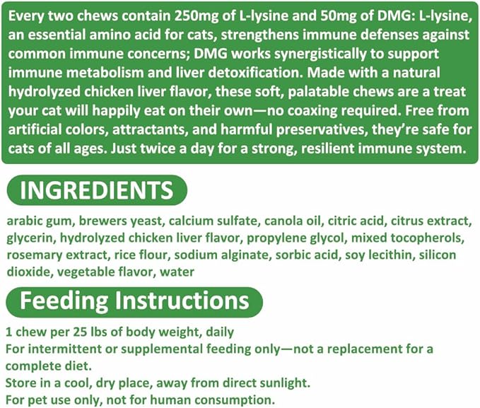 Cat Vitamins Supplements