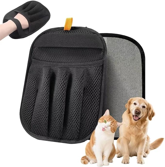 Pet Hair Removal Glove for Cats and Dogs Reusable Electrostatic Pet Hair Remover Glove for Couch, Carpet, Car Seat & Laundry 3PCS
