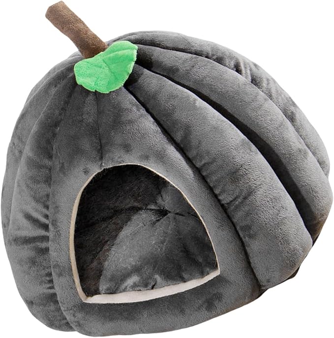 Peiiwdc Detachable Pet Bed Kitten Puppy Dog Cave Cartoon Pumpkin Pet Detachable Cushion Nest Supplies Cave Washable