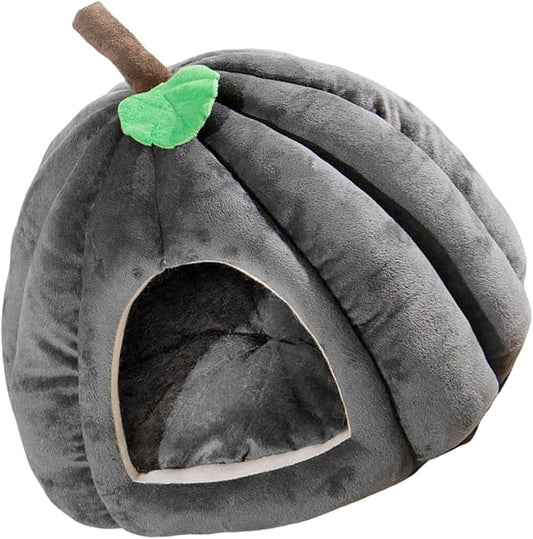 Peiiwdc Detachable Pet Bed Kitten Puppy Dog Cave Cartoon Pumpkin Pet Detachable Cushion Nest Supplies Cave Washable