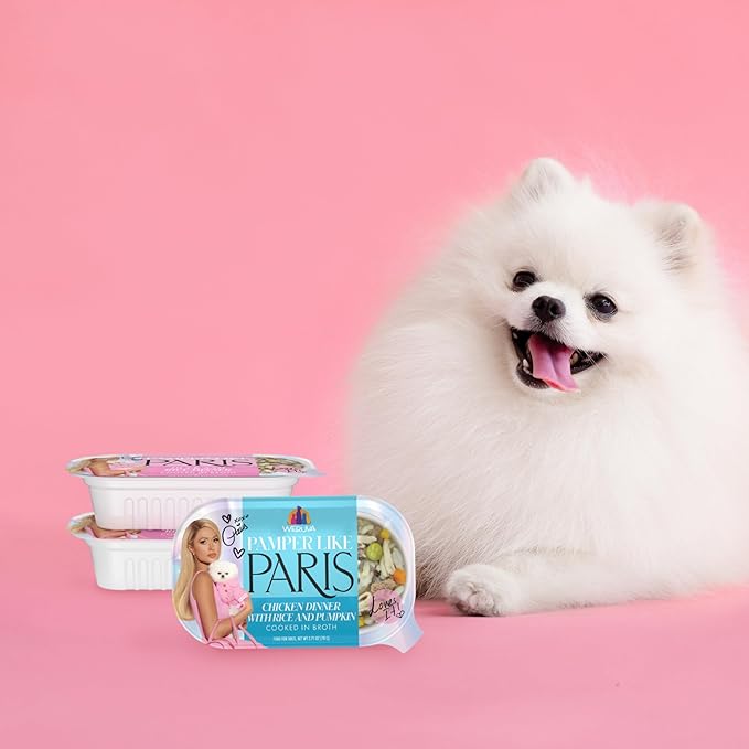 Weruva Pamper Like Paris Natural Wet Dog Food, Beef and Duck Recipes Cooked in Broth Variety Pack (2.75oz Cup, Pack of 10)