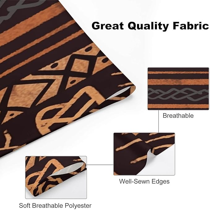 Dog Bandana Spring Pet Scarf Adjustable Triangle African Mud Cloth Tribal Printing Dog Bib Washable Polyester Puppy Bandana for Small Medium Large Dogs Cat Birthday Party Supplies