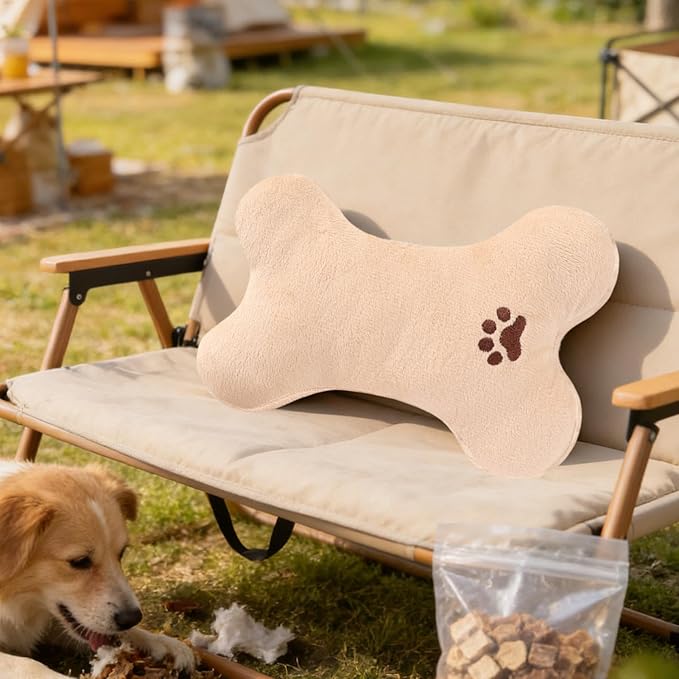 Pet Pillow - Neck Support Soft Plush Toy - Stuffed Dog Toy Plush Animals - for Small Medium Large Puppy Kitten Aggressive Chewers Cuddling Sleeping