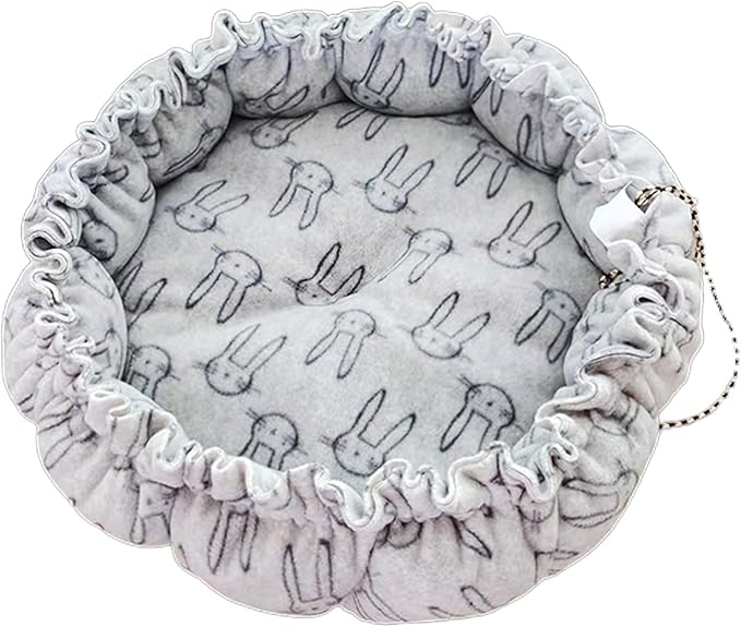 Windproof Warm Pet Bed House Drawstring Design Washable Soft Cushions Kennel for Small Dogs Cats Pet Supplies Dog Sleeping Outside Dog Sleeping Indoor
