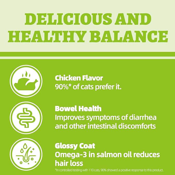 Wellix 13.5oz Probiotic Health Supplement Cat Treats for Indoor Cats - Chicken Flavor Kitten Snacks for Gut+Immune Health - Add Fos & Inulin Cat Training Biscuits