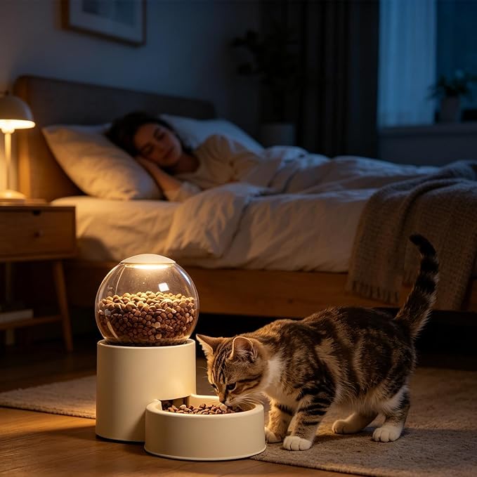Genérico Automatic for Cats - Automatic Cat Drinker | Indoor Pet Water Supplier,Short Weekend Travel Patio And Garden Indoor Living Room Home And Travel