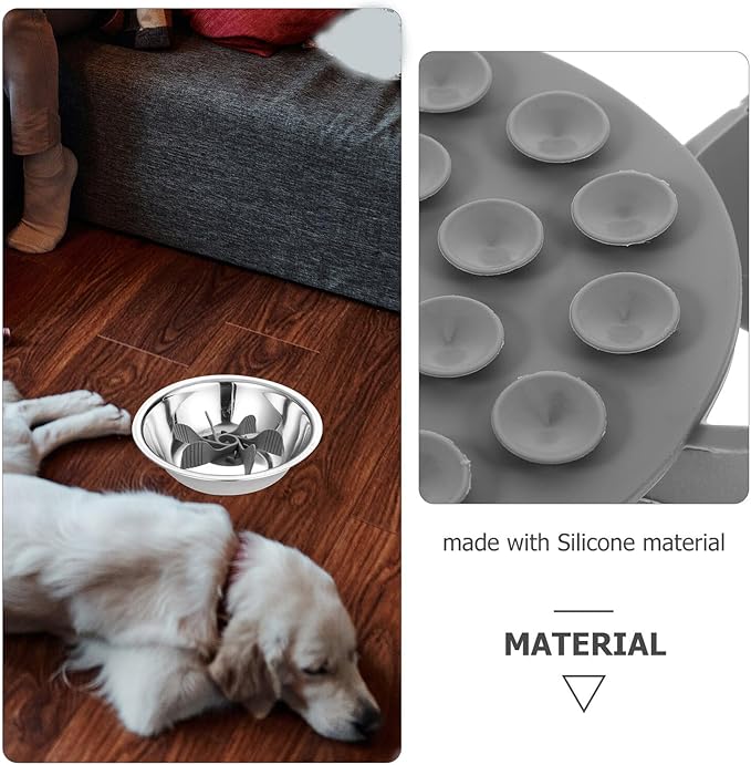 SHOWERORO Slow Feeder Puppy Dog Bowl Insert Silicone Slow Eating Pet Food Container for Puppy Feeding Pet Supplies for Controlled Eating