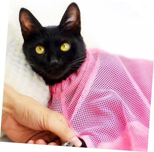 Breathable Cat Grooming Bag Washable Mesh Bag for Bathing and Grooming Pet Supplies