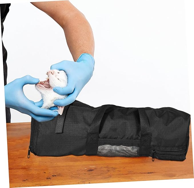 Cat Bathing Bag for Nail Trimming Mesh Grooming Holder Secure Zippers Comfortable Pet Bath Bag for Safe Washing and Grooming Sessions
