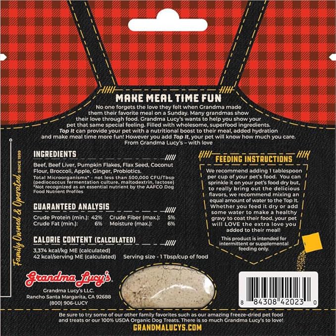 Top It Beef Stew Pet Food Topper with Probiotics - 4oz