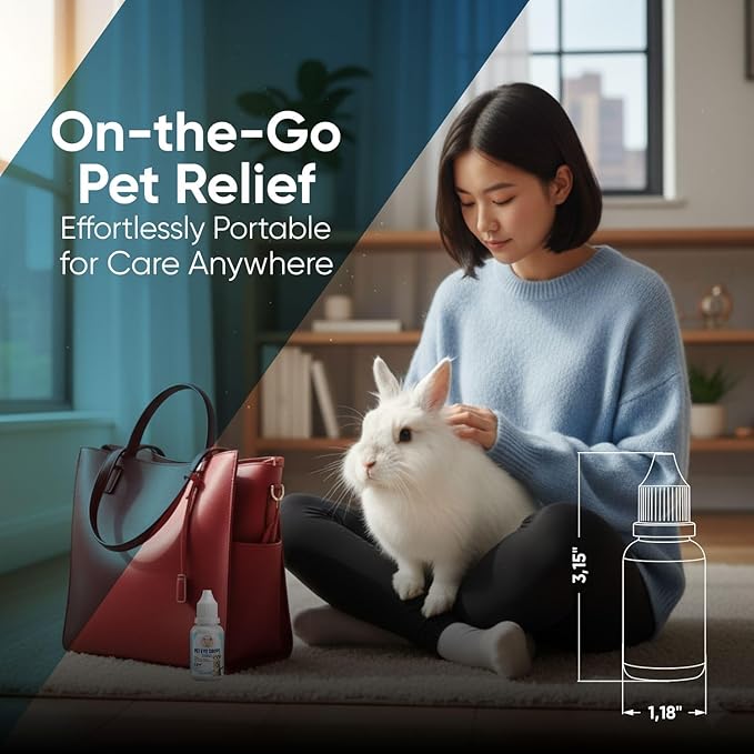 dog eye drops and cat eye drops , pet eye drop , Vet-Recommended Dog Eye Infection Treatment to Soothe Infection Allergy,Relieve Dry Eyes Pink Eyes, Pet Tear Stain Cleaner Horses (0.98 Fl Oz)